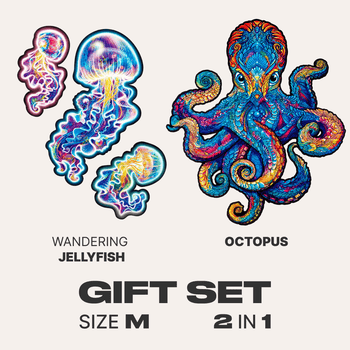 Animals Gift Set #3 (Wandering Jellyfish, Magnetic Octopus)