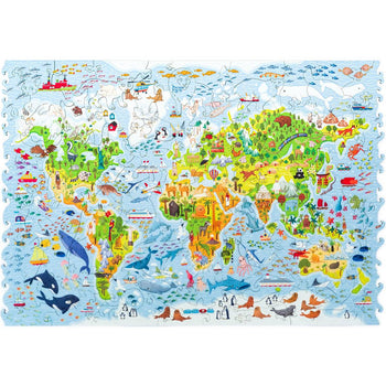 Dino/Kids Gift Set #2 (TRICERATOPS, Kids World Map 100)